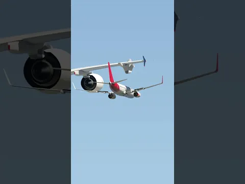 "Landing" on the wing. Simulation #aviation