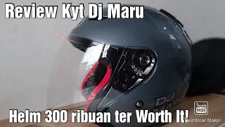 review helm baru kyt dj maru allgrey helm 300 ribuan ter worth it 