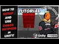 How To Setup and Use Coded Keypads in Unity for VRChat Worlds Unity Tutorial