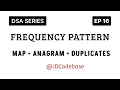 Frequency Pattern in DSA Explained Map Anagram Duplicates JavaScript DSA Foundations