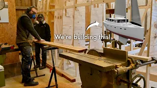 A Taste Of Ripping 3 Kilometers Of Cedar – Building A 50 Ft Sailboat – Ep. 341 RAN Sailing