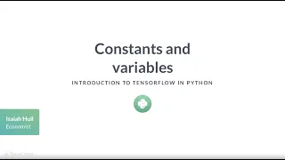 Python Tutorial Constants and variables