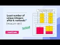 Least Number of Unique Integers After K Removals LeetCode 1481 Solution Explained