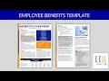 Employee Benefits Template Benefits Brochure for Open Enrollment New Hire packets - HR Templates
