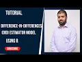 An intuitive tutorial of Difference-in-Differences DID estimator model With R