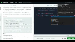 Hackerrank Python Solution Itertools - Python itertools permutations