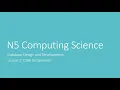 National 5 DDD Lesson 5 - Data Dictionaries