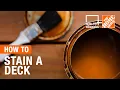 How-To Workshops - How to Stain a Deck The Home Depot