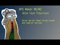 RPG Maker MZ - Setup sprite sheets to use bigger or smaller Sprite Sizes