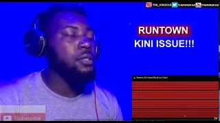 pure vibes runtown kini issue official lyric video reaction 