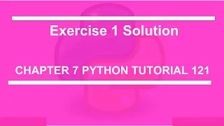 Exercise 1 solution Python tutorial 121