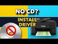 How to Install Canon Printer Driver Without a CD Setup Guide All Models