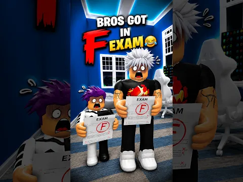 When Bro And Lil Bro Got F In Exams 💀🔥... #roblox #trending #edits