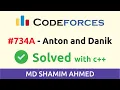 Codeforces - 734A