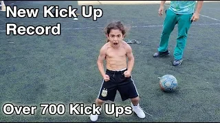 5 Year Old Arat Hosseini Does Over 700 Kick Ups 