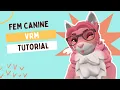 Fem Canine VRM Tutorial