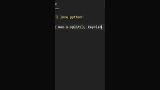Find longest word in string in Python