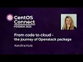 From code to cloud - the journey of Openstack package