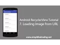 7 Android RecyclerView Tutorial - Loading Images from URL
