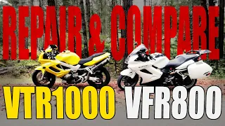 SAVING A BIKE FROM THE BUSH – VFR800 vs VTR1000
