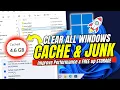 DELETE Windows 11 CACHE Now to SPEED UP your DEVICE