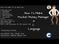 Pocket money manager in c language C language project