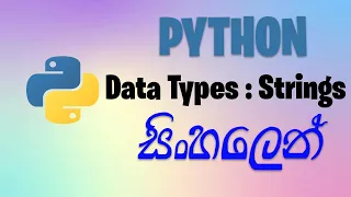 Data Types Strings Python Tutorial for Beginners with Examples in Sinhala