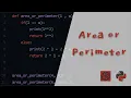 Area or Perimeter