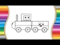 Train-tastic Coloring Adventure for Kindergarten Kids Learn Colors with Fun Painting Activities