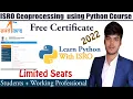 ISRO Python Training 2022 free course with certificate Python Projects free certificate by isro