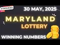 Maryland Midday Lottery Results For - 30 May 2025