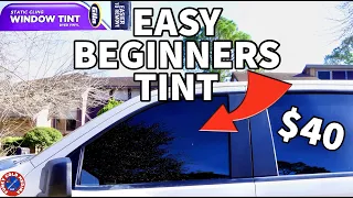 NO GLUE Window Tint for BEGINNERS EASY SIMPLE Installation Static Cling Gila Window Tinting
