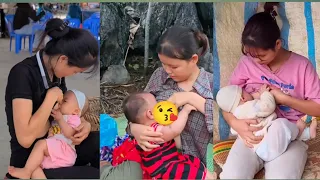 Breastfeeding my baby | breastfeeding vlog breastfeeding baby 🍼 #breastfeeding #newbornbaby #baby
