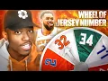 Spin The Wheel of Jersey Numbers Get A NBA Player