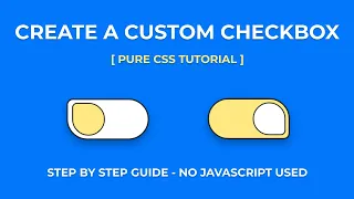 CSS Custom Animated Checkbox Button Switch Toggle Button Using CSS