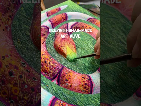 May we never stop making art by hand 🖌️🫲🏼😌🫱🏼🎨 #art #clayart #painting #mixedmedia