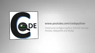 Install and Configure python 3 8 0 for Numpy Pandas Matplotlib and MySql