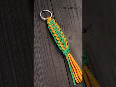 Spikelet paracord keychain #shorts #paracord #keychain #handmade