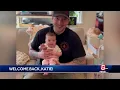 Katie gets special message on first day back on EyeOpener