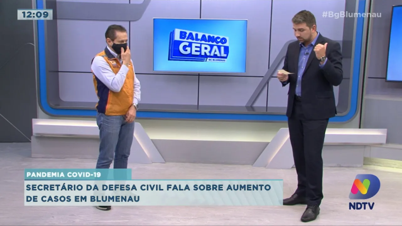 Secretário da defesa civil fala sobre aumento de casos de covid-19 em Blumenau