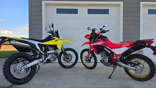 25 Suzuki DR-Z4S vs Honda CRF 300L Hwy characteristics and off road manners is there a winner