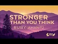 Lagu Stronger Than You Think - Ruby Amanfu (Lyrics Video) 💫 | Motivational