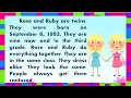 Reading Comprehension for Third Grade Level