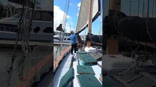 Unfurling the jib for the first time – 30.03.23