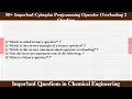 MCQ Questions Cplusplus Programming Operator Overloading 2 with Answers
