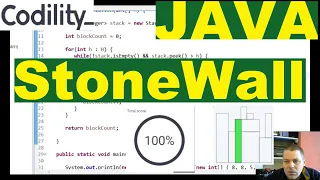 Codility StoneWall solution