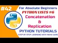 Python List Concatenation Replication Combine Repeat Lists in Python Class 11 12 CS