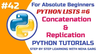 Python List Concatenation Replication Combine Repeat Lists in Python Class 11 12 CS