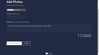 PHP Character Count on Textarea Use simple Javascript Source code screenshot link included