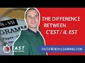 The difference between C EST IL EST FRENCH Grammar